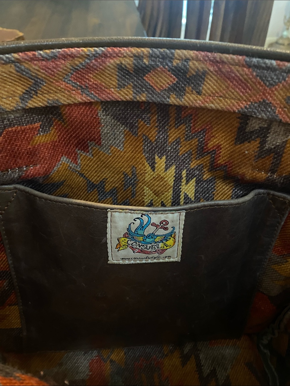 Consuela Leather Tote Bag - Brown - Picture 10 of 16